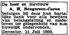 19500711-Huwelijk-Rengersen-Caron