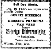 14 februari 1914.