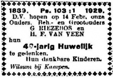14 februari 1929.